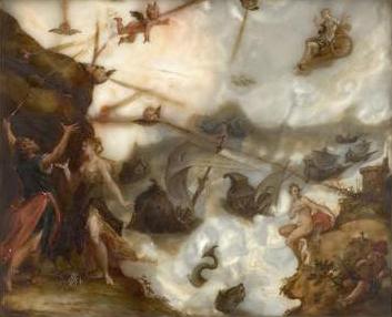 Hans von Aachen und auf der Reckseite die Entfesselung der Winde durch Aeolus France oil painting art